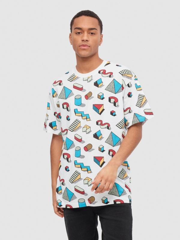 In side Camiseta figuras geométricas