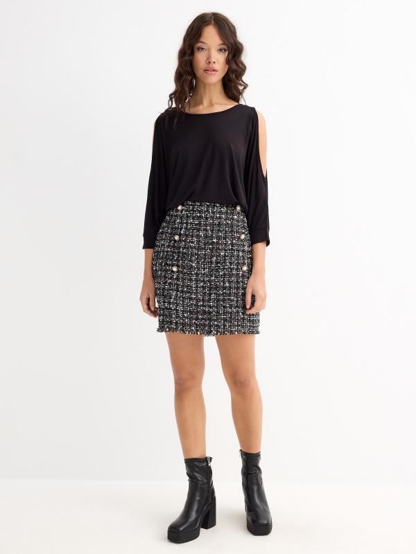 In Side Camiseta Fluida Con Mangas Abiertas