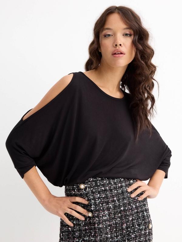 In Side Camiseta Fluida Con Mangas Abiertas