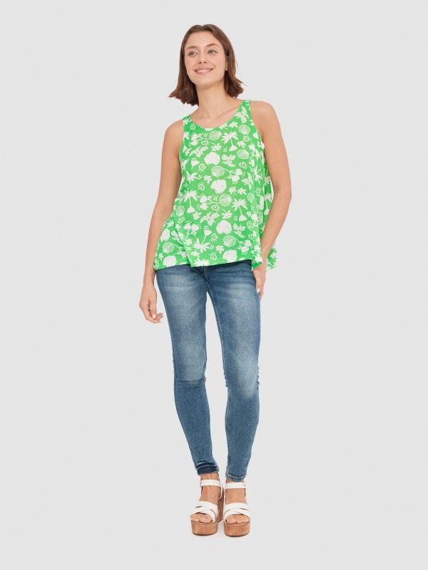 In Side Camiseta Fluida Espalda Abierta