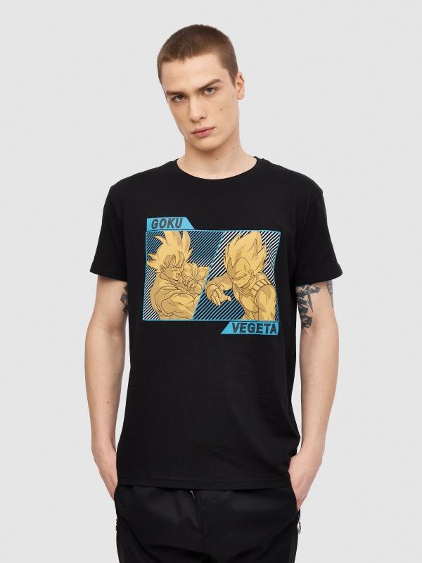 In side Camiseta Goku vs Vegeta