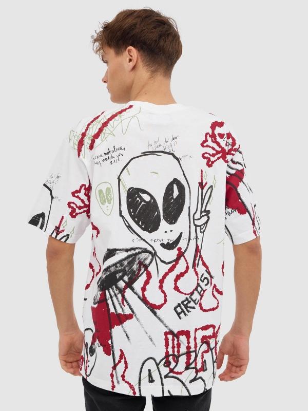 In Side Camiseta Graffiti Alien
