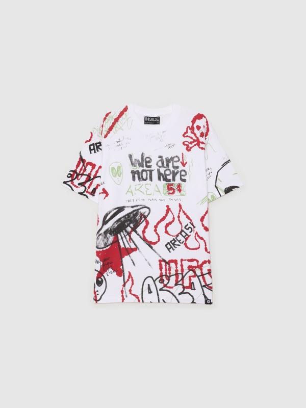 In Side Camiseta Graffiti Alien