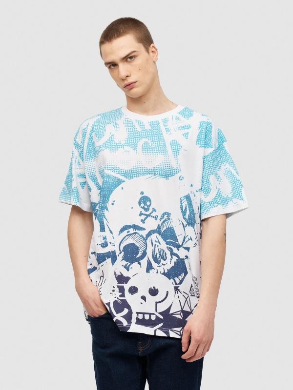 In side Camiseta graffiti calaveras