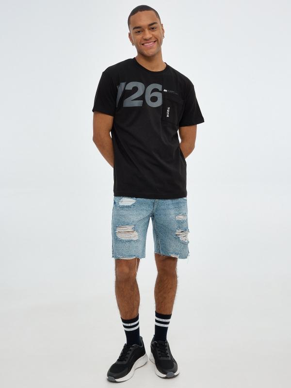 In Side Camiseta Gráfico Con Bolsillo