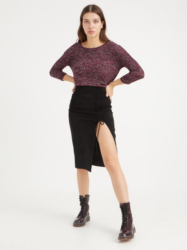 In Side Camiseta Jaspeado En Colores