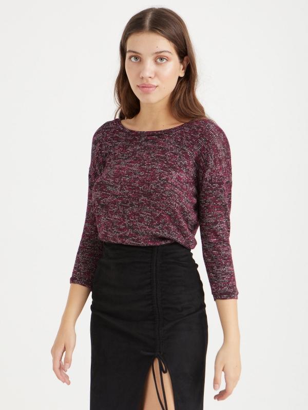 In side Camiseta jaspeado en colores