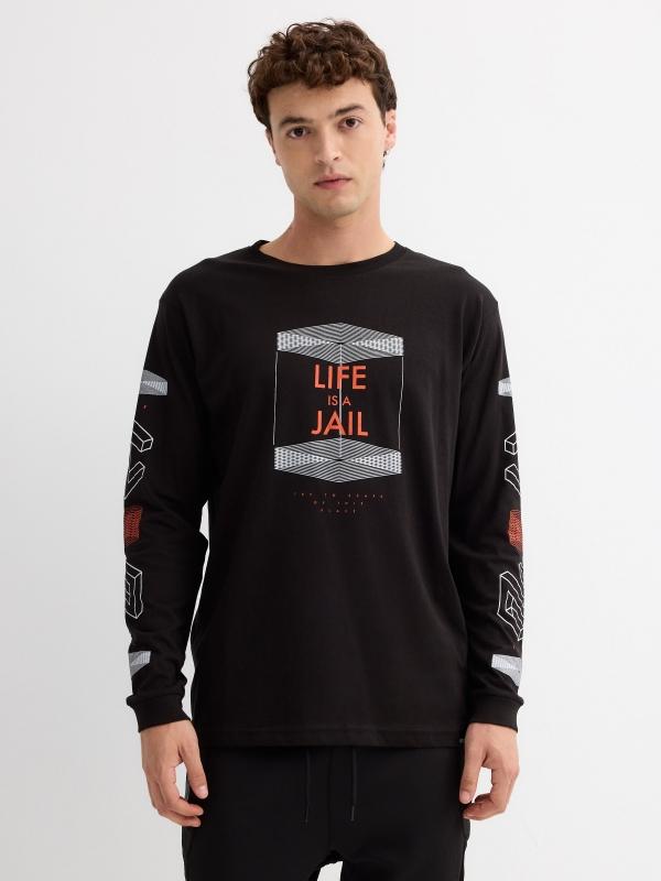 In side Camiseta Life is Jail