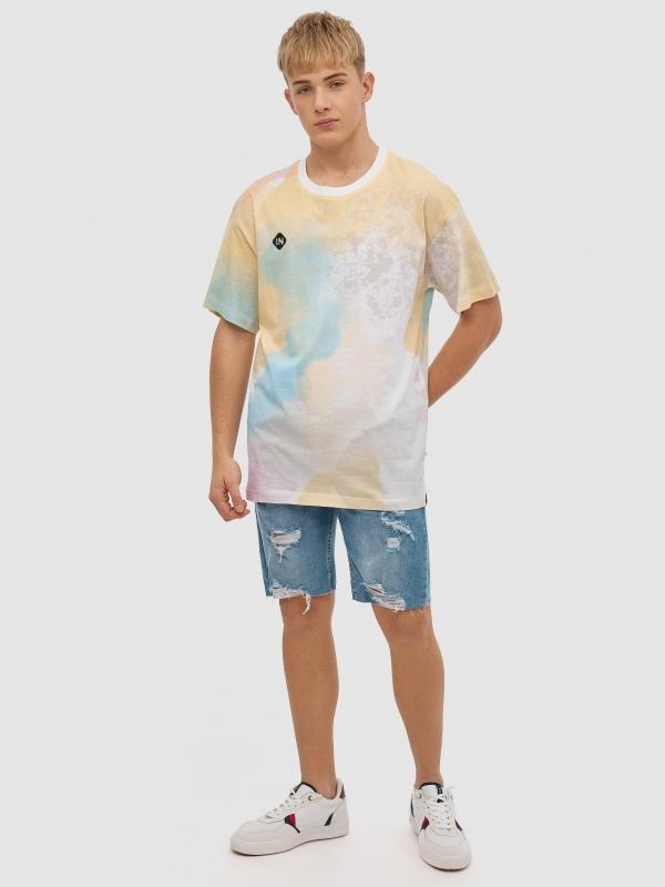 In Side Camiseta Manchas Acuarela