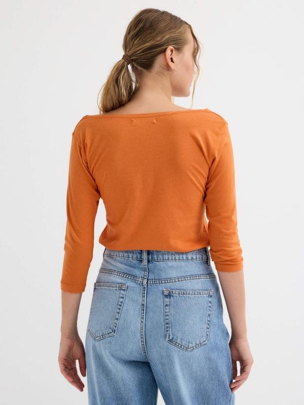 In Side Camiseta Manga 3/4 Print Floral