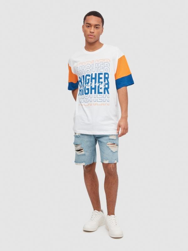 In Side Camiseta Manga Con Rayas