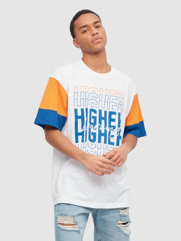 In side Camiseta manga con rayas