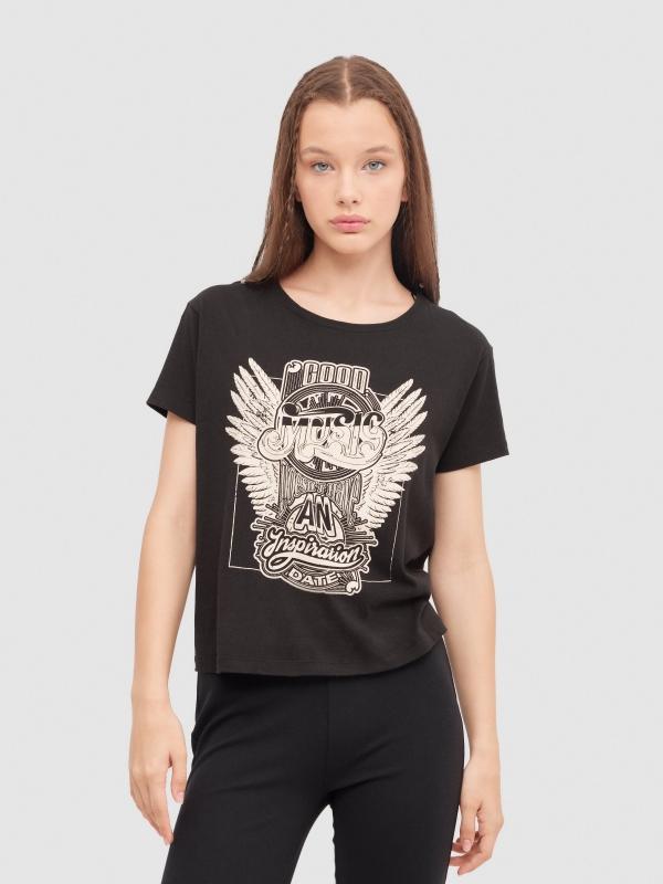 In side Camiseta manga corta con gráfico