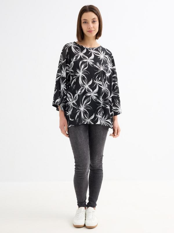 In Side Camiseta Manga Corta Estampado Floral