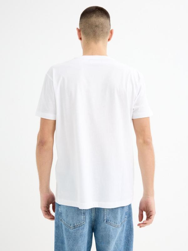 In Side Camiseta Manga Corta Estampado Oriental