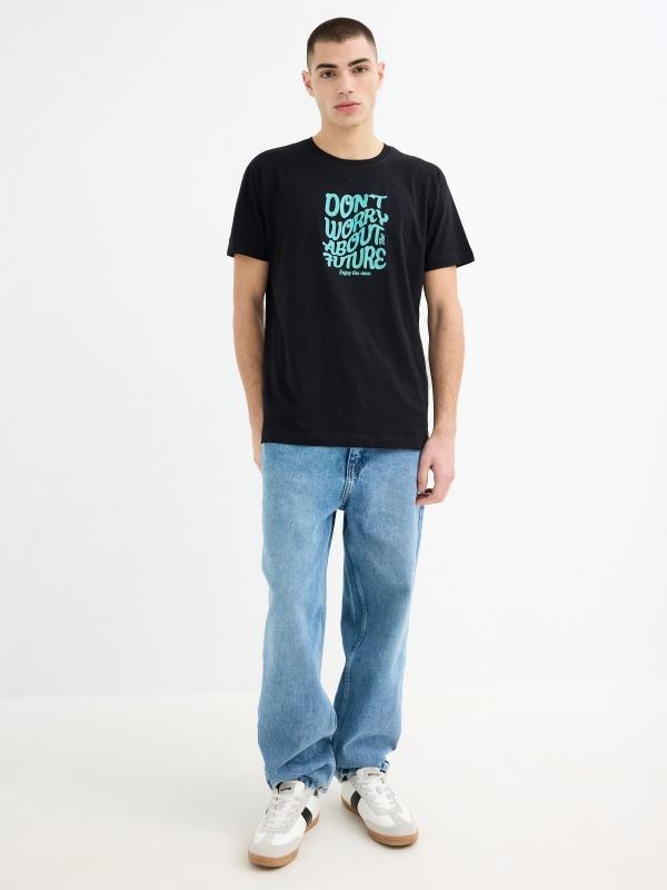 In Side Camiseta Manga Corta Texto Don't Worry