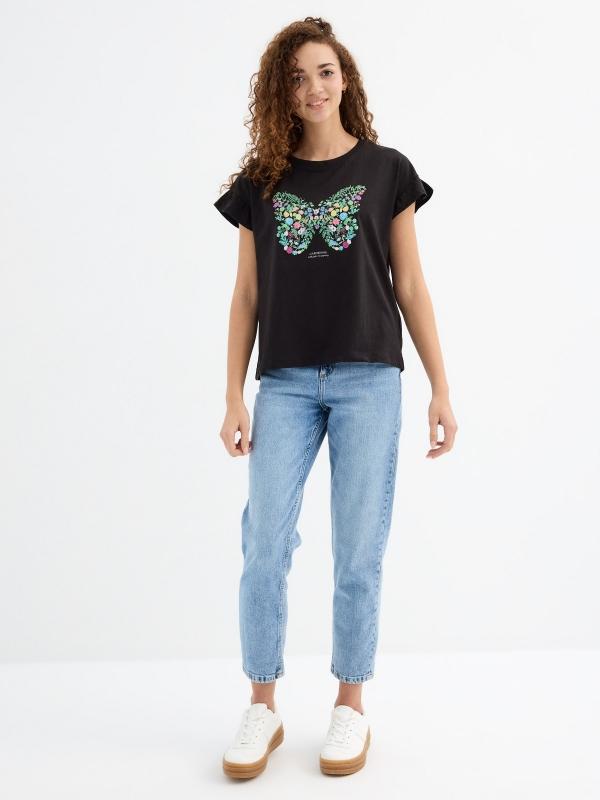 In Side Camiseta Manga Corta Volante