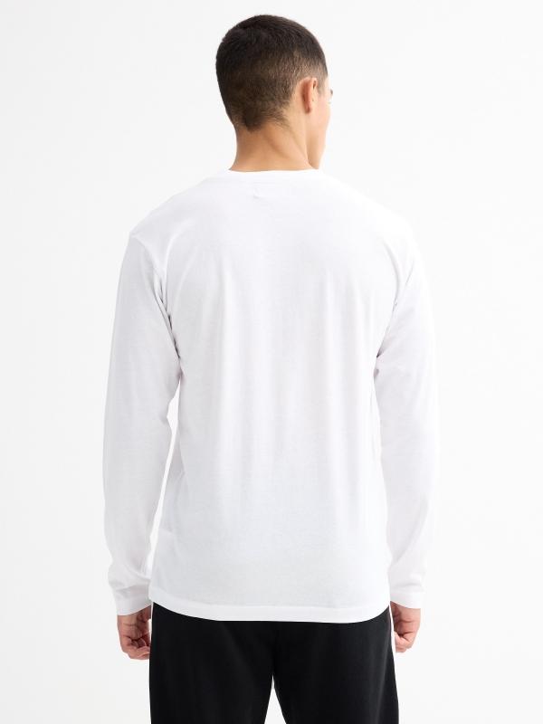 In Side Camiseta Manga Larga Blanca Gráficos