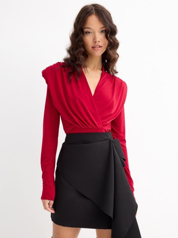 In side Camiseta manga larga con hombreras