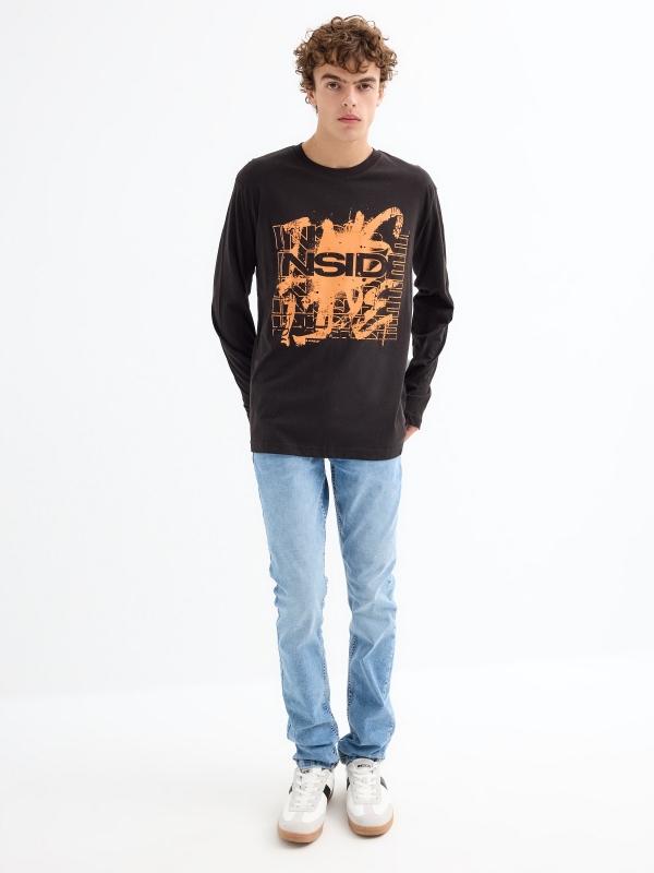 In Side Camiseta Manga Larga Logo