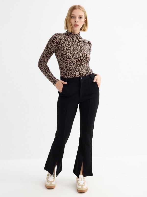 In Side Camiseta Manga Larga Perkins Animal Print