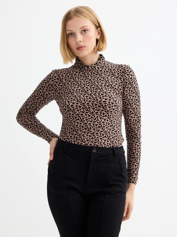 In side Camiseta manga larga perkins animal print