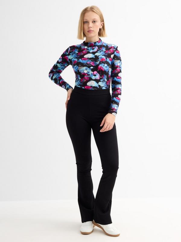 In Side Camiseta Manga Larga Perkins Flores