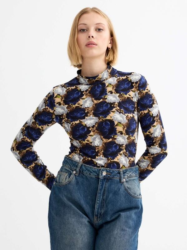 In side Camiseta manga larga perkins flores