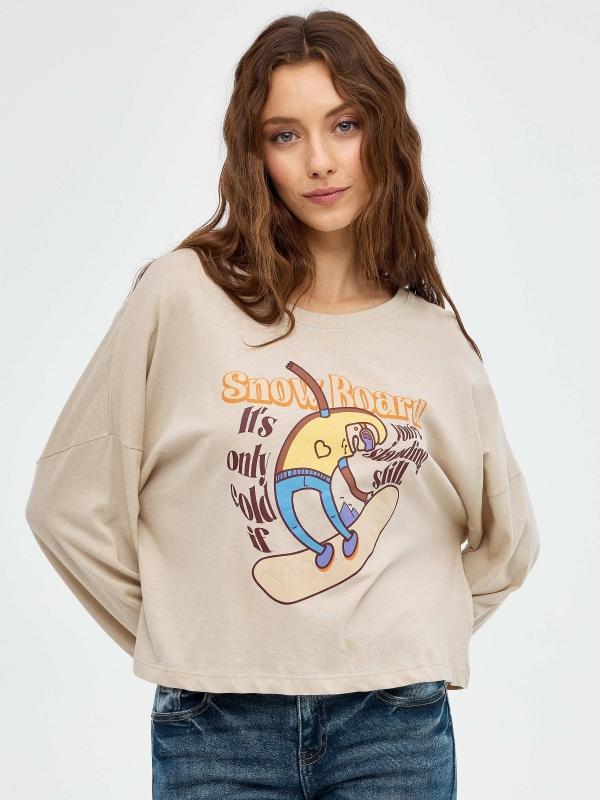 In side Camiseta manga larga Snowboard