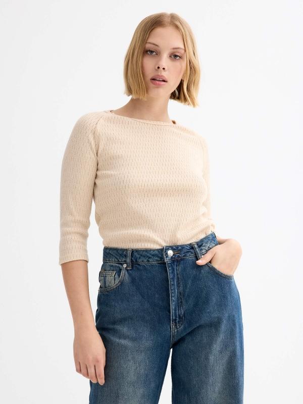 In side Camiseta manga raglán 3/4