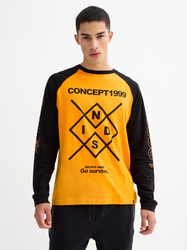 In side Camiseta manga ranglan