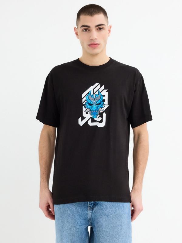 In side Camiseta máscara japonesa