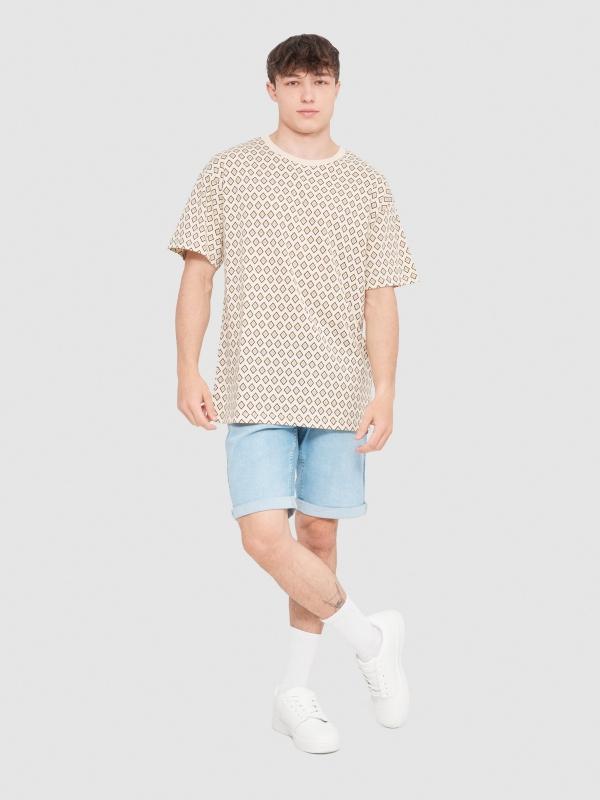 In Side Camiseta Mosaico Geométrico