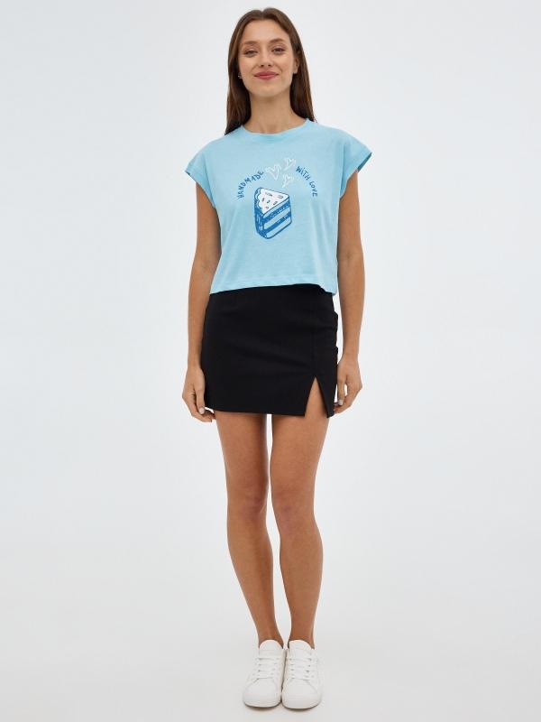 In Side Camiseta Naranja Gráfico