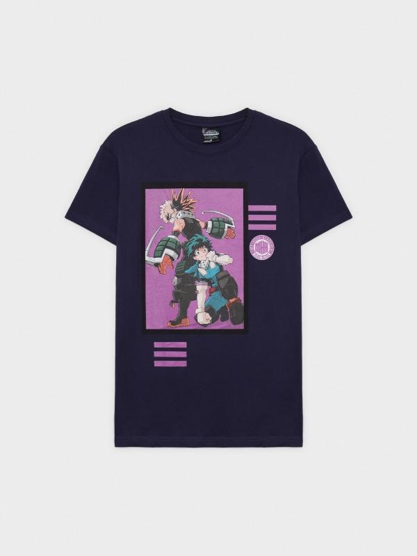 In Side Camiseta Negra My Hero