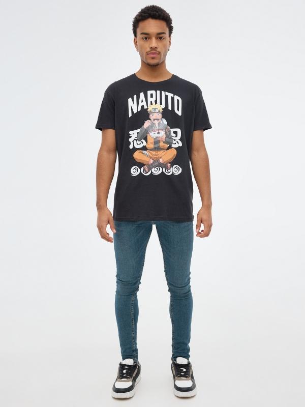 In Side Camiseta Negra Naruto