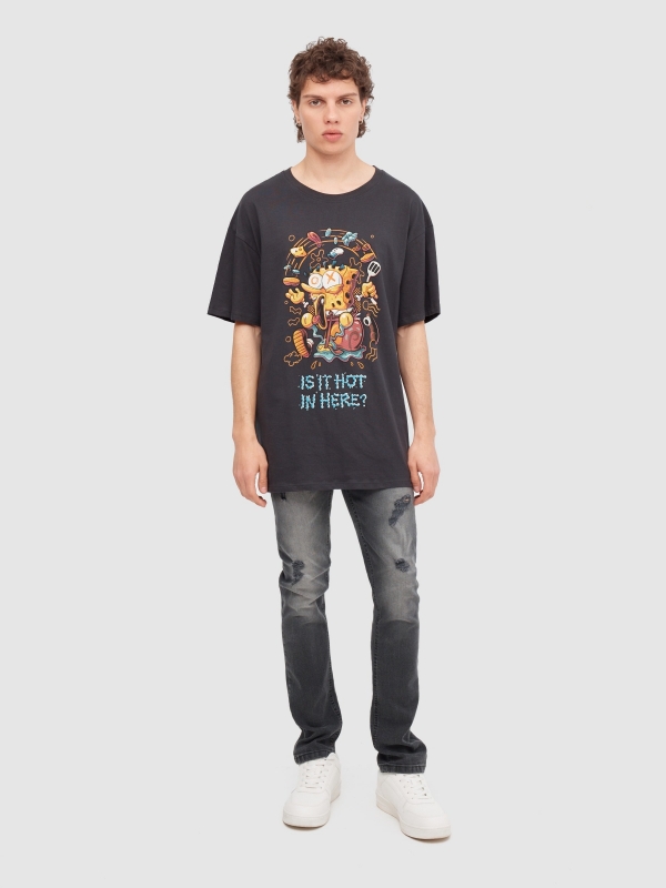 In Side Camiseta Oversize De Bob Esponja