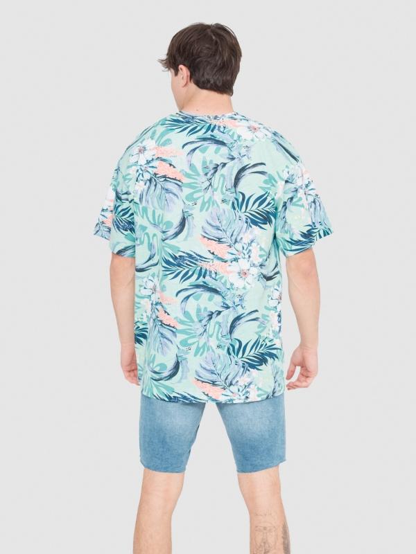 In Side Camiseta Oversize Hawaiana