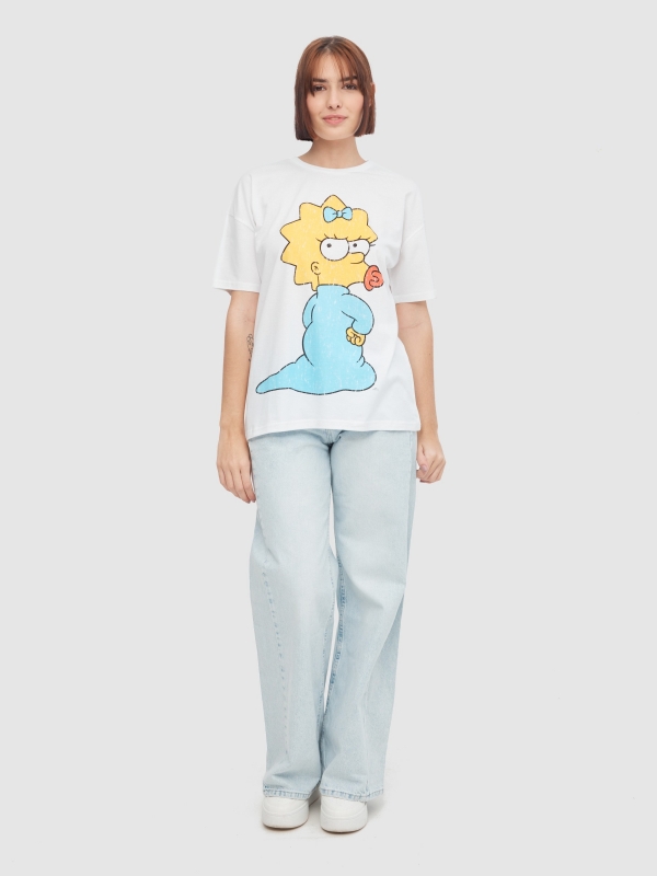 In Side Camiseta Oversize Maggie Simpson