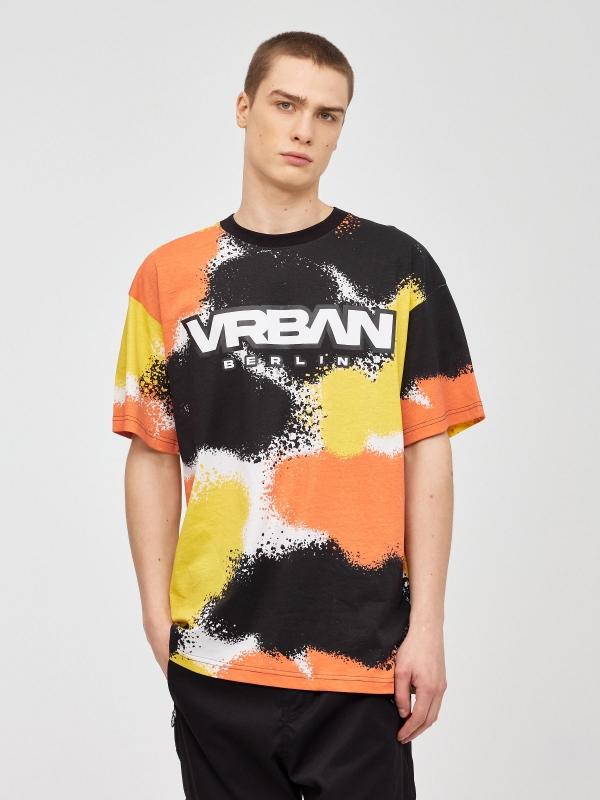 In side Camiseta oversize manchas