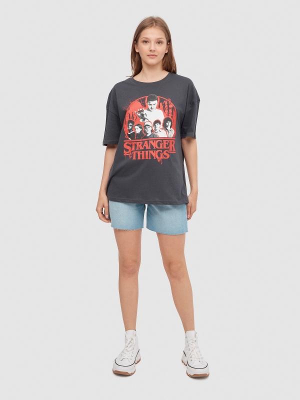 In Side Camiseta Oversize Stranger Things