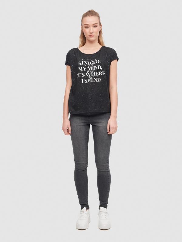 In Side Camiseta Oversize Texto