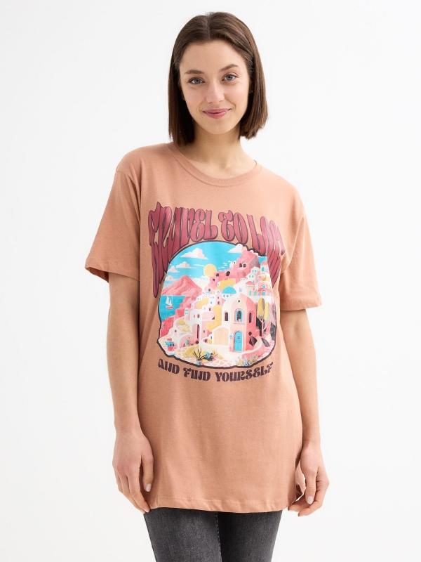 In side Camiseta oversize Travel