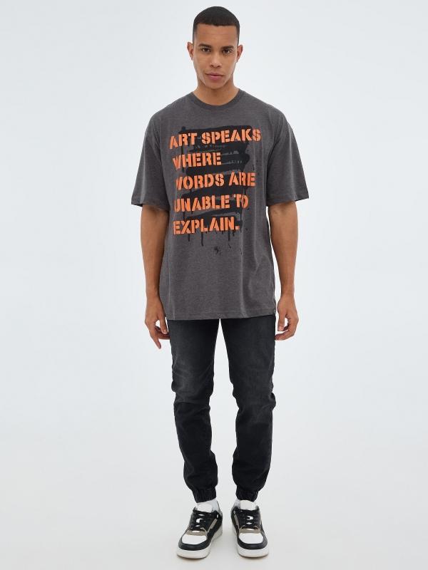 In Side Camiseta Oversized Words