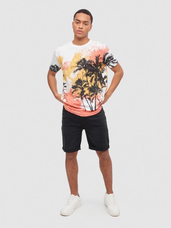 In Side Camiseta Palmeras Tropicales