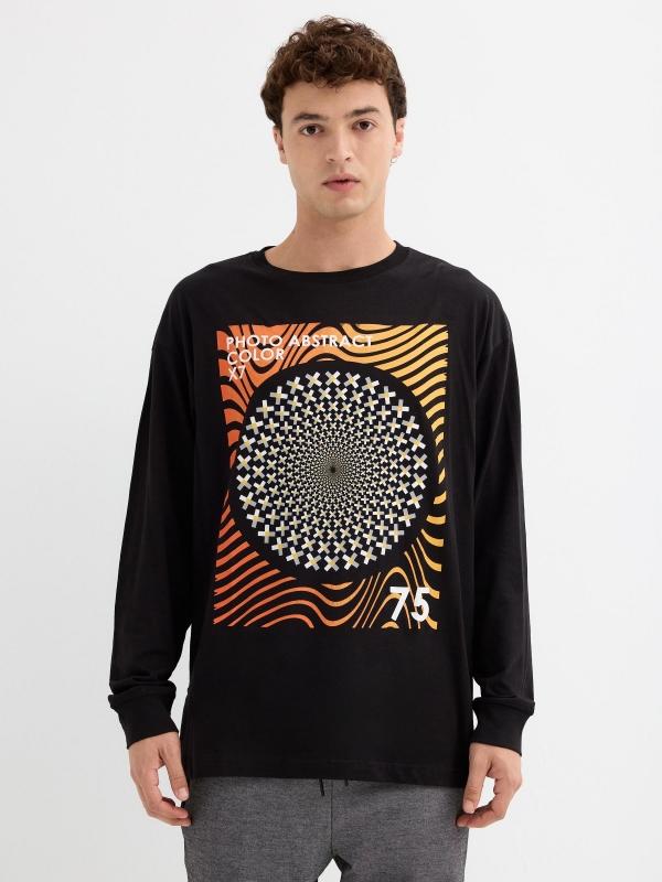 In side Camiseta Photo Abstract Color