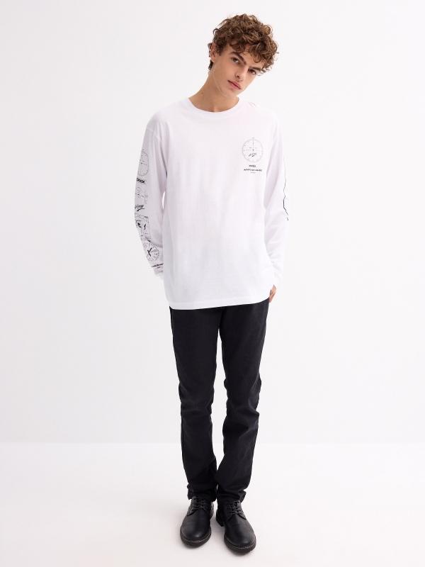 In Side Camiseta Print Brújula