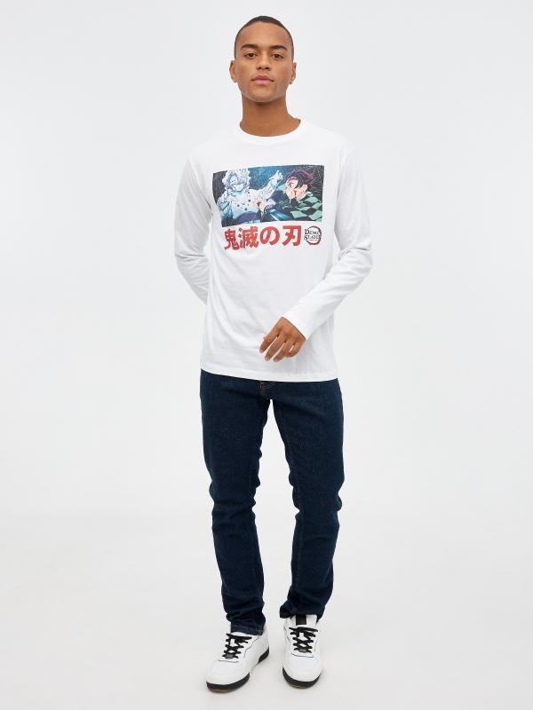 In Side Camiseta Print Demon Slaye