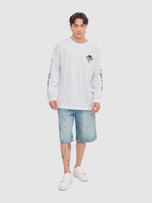 In Side Camiseta Print En Las Mangas