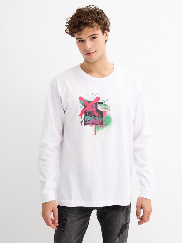 In Side Camiseta Print Graffiti